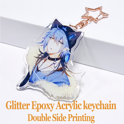 Custom Acrylic Keychain – Double-Sided Printing with Your Art, Photo, or Character