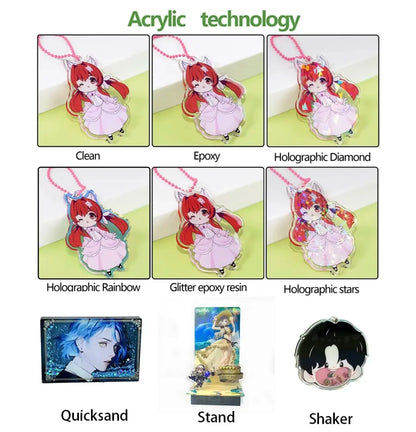 Custom Acrylic Keychain – Double-Sided Printing with Your Art, Photo, or Character