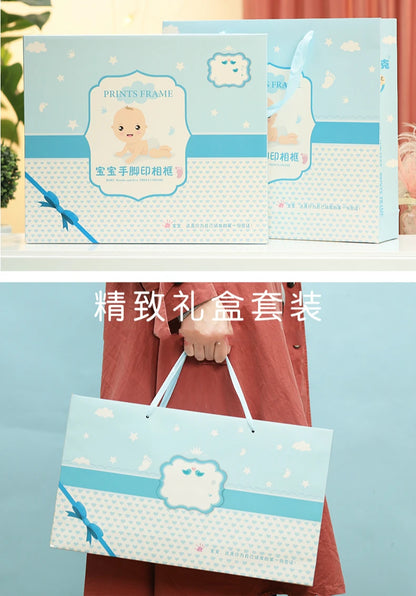 Diy Hand And Foot Print Modeling Clay Baby Footprint Baby Photo Frame Gift Box Color Clay Souvenir Newborn Plasticine Baby Gifts