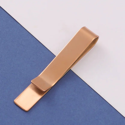 Personalized Tie Clip – Custom Engraved Name Stainless Steel Gift for Men