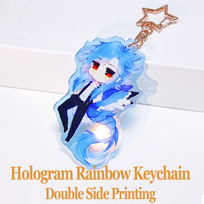Custom Acrylic Keychain – Double-Sided Printing with Your Art, Photo, or Character