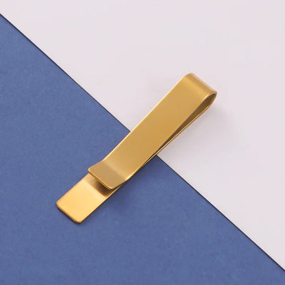 Personalized Tie Clip – Custom Engraved Name Stainless Steel Gift for Men