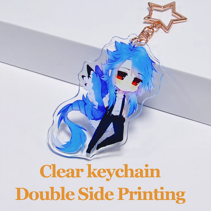 Custom Acrylic Keychain – Double-Sided Printing with Your Art, Photo, or Character