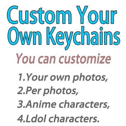 Custom Acrylic Keychain – Double-Sided Printing with Your Art, Photo, or Character